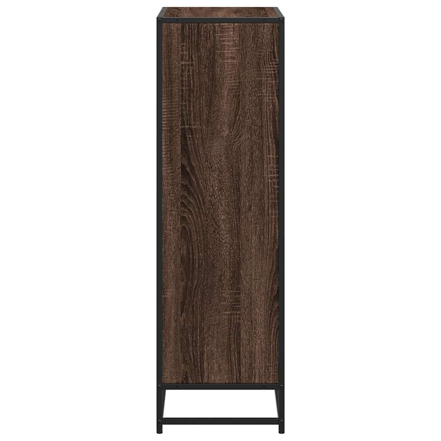 Boekenkast 65,5x33x107,5 cm bewerkt hout bruin eikenkleur