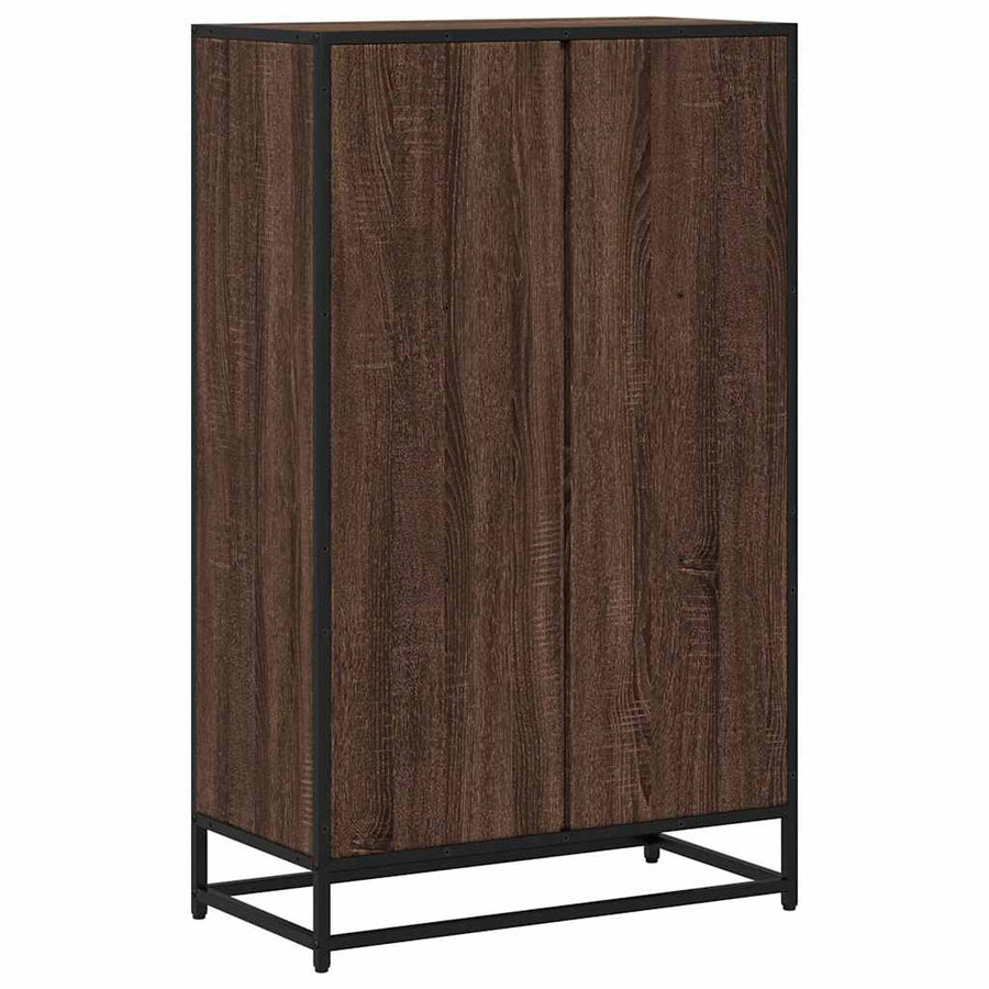 Boekenkast 65,5x33x107,5 cm bewerkt hout bruin eikenkleur