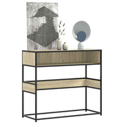 Wandtafel 90x35x80 cm bewerkt hout sonoma eiken