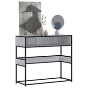 Wandtafel 90x35x80 cm bewerkt hout grijs