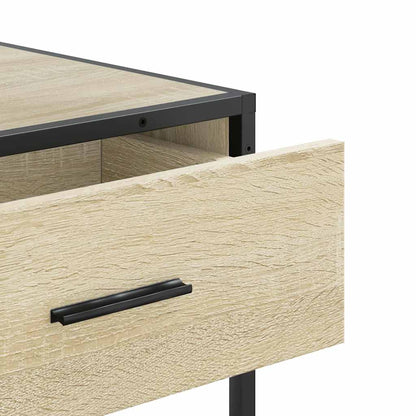 Wandtafel 90x35x80 cm bewerkt hout sonoma eikenkleurig