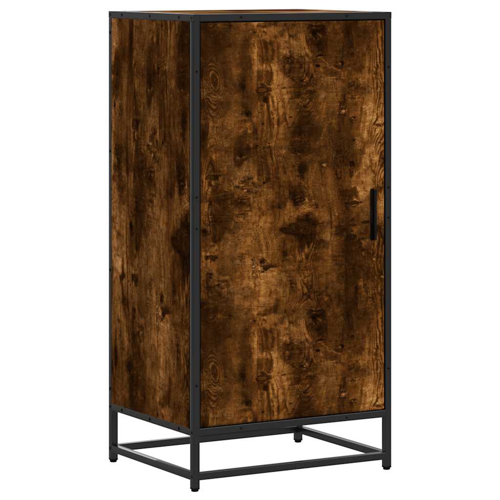 Schoenenrek 48x38x97,5 cm bewerkt hout gerookt eikenkleurig
