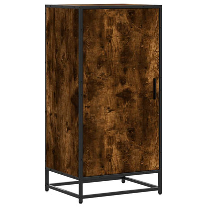 Schoenenrek 48x38x97,5 cm bewerkt hout gerookt eikenkleurig