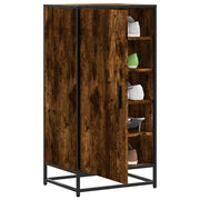 Schoenenrek 48x38x97,5 cm bewerkt hout gerookt eiken
