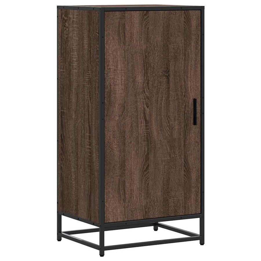 Schoenenrek 48x38x97,5 cm bewerkt hout bruin eikenkleurig