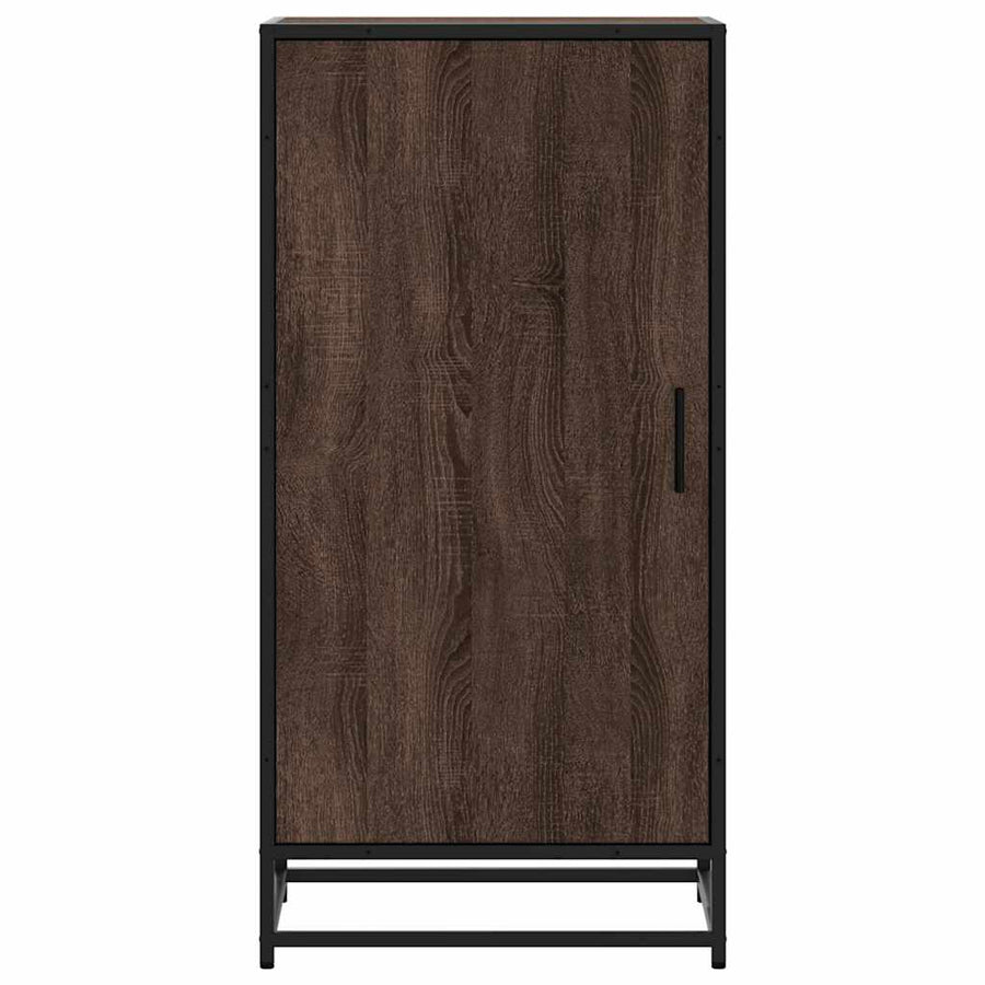 Schoenenrek 48x38x97,5 cm bewerkt hout bruin eikenkleurig