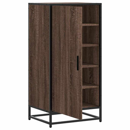 Schoenenrek 48x38x97,5 cm bewerkt hout bruin eikenkleurig