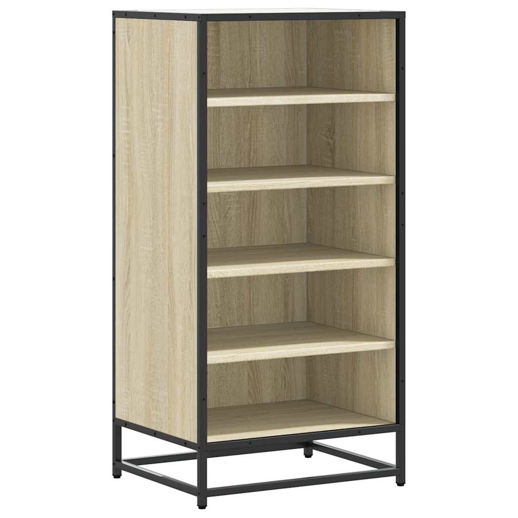 Schoenenrek 48x38x97,5 cm bewerkt hout sonoma eikenkleurig