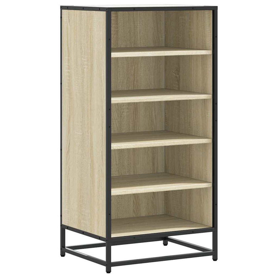 Schoenenrek 48x38x97,5 cm bewerkt hout sonoma eikenkleurig