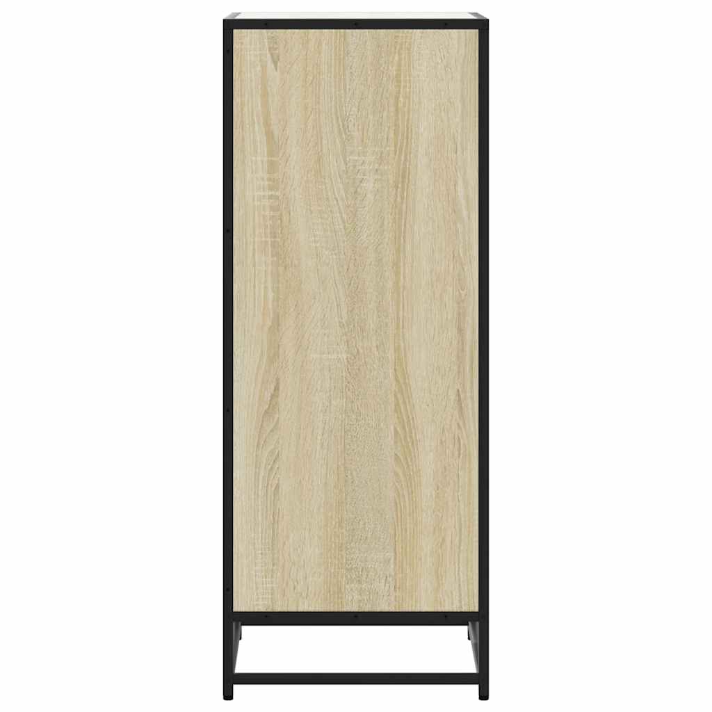 Schoenenrek 48x38x97,5 cm bewerkt hout sonoma eikenkleurig