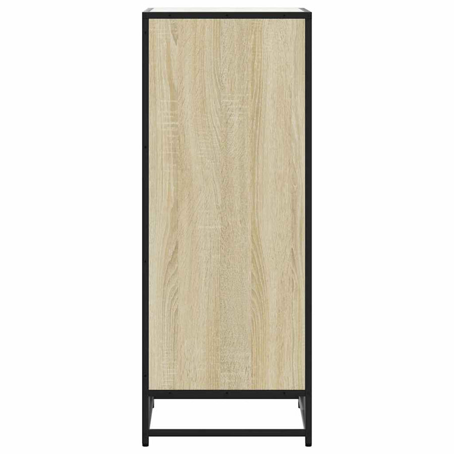 Schoenenrek 48x38x97,5 cm bewerkt hout sonoma eikenkleurig
