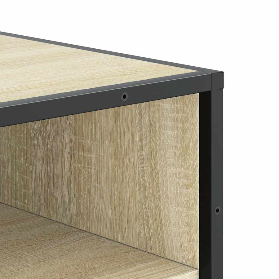 Schoenenrek 48x38x97,5 cm bewerkt hout sonoma eikenkleurig
