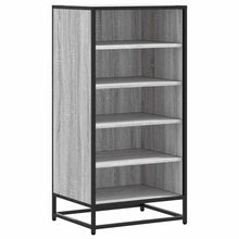 Schoenenrek 48x38x97,5 cm bewerkt hout grijs sonoma eikenkleur