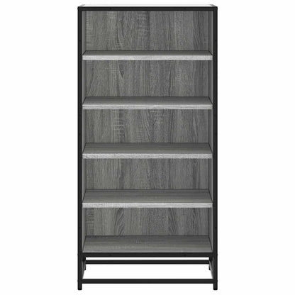 Schoenenrek 48x38x97,5 cm bewerkt hout grijs sonoma eikenkleur