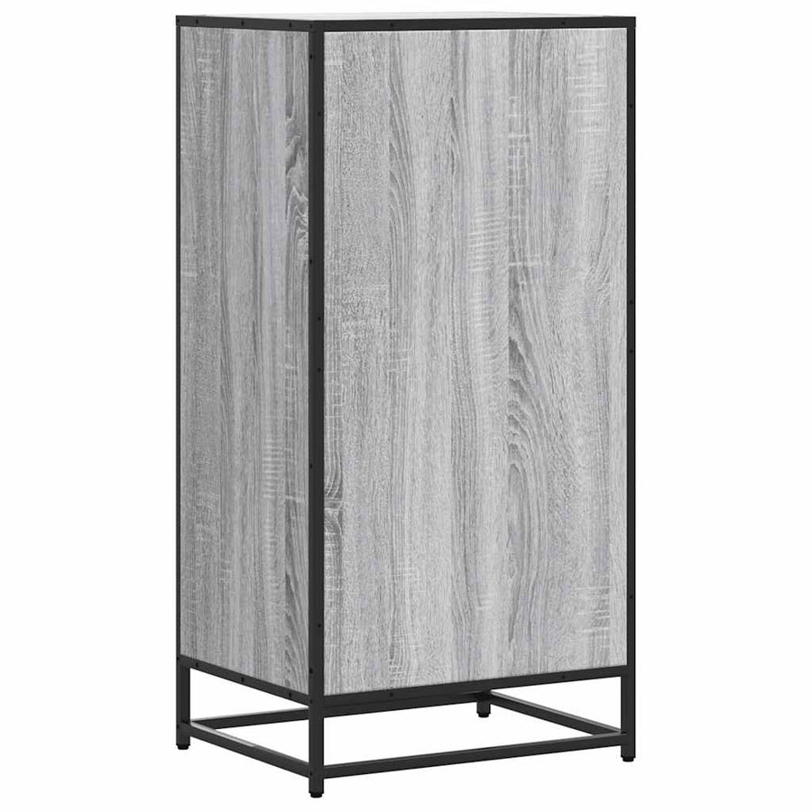 Schoenenrek 48x38x97,5 cm bewerkt hout grijs sonoma eikenkleur