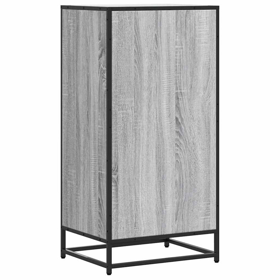 Schoenenrek 48x38x97,5 cm bewerkt hout grijs sonoma eikenkleur