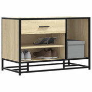 Schoenenbank 80x40x53,5 cm bewerkt hout metaal