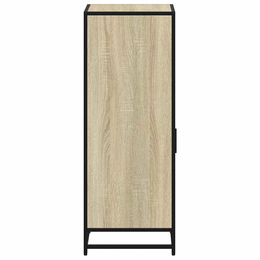 Badkamerkast 35x37,5x100 cm bewerkt hout sonoma eikenkleurig