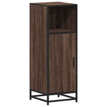 Badkamerkast 35x37,5x100 cm bewerkt hout bruin eikenkleur