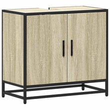 Wastafelkast 65x33x60 cm bewerkt hout sonoma eikenkleurig