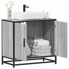 Sink Cabinet 65x33x60 cm Engineered Wood Grey Sonoma Oak