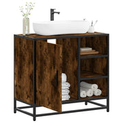 Vanity cabinet 65x33x60 cm engineered wood smoked oak