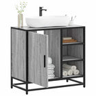 Sink Cabinet 65x33x60 cm Engineered Wood Grey Sonoma Oak