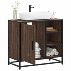 Wastafelkast 65x33x60 cm bewerkt hout bruin