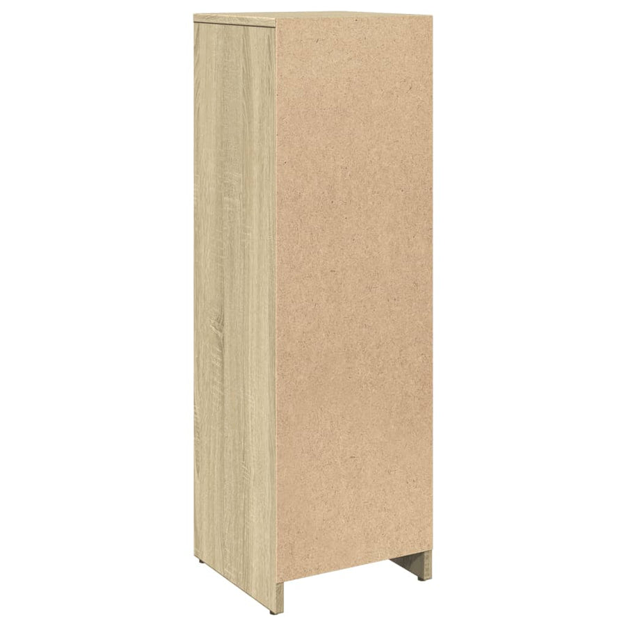 Badkamerkast 30x30x95 cm spaanplaat sonoma eikenkleurig