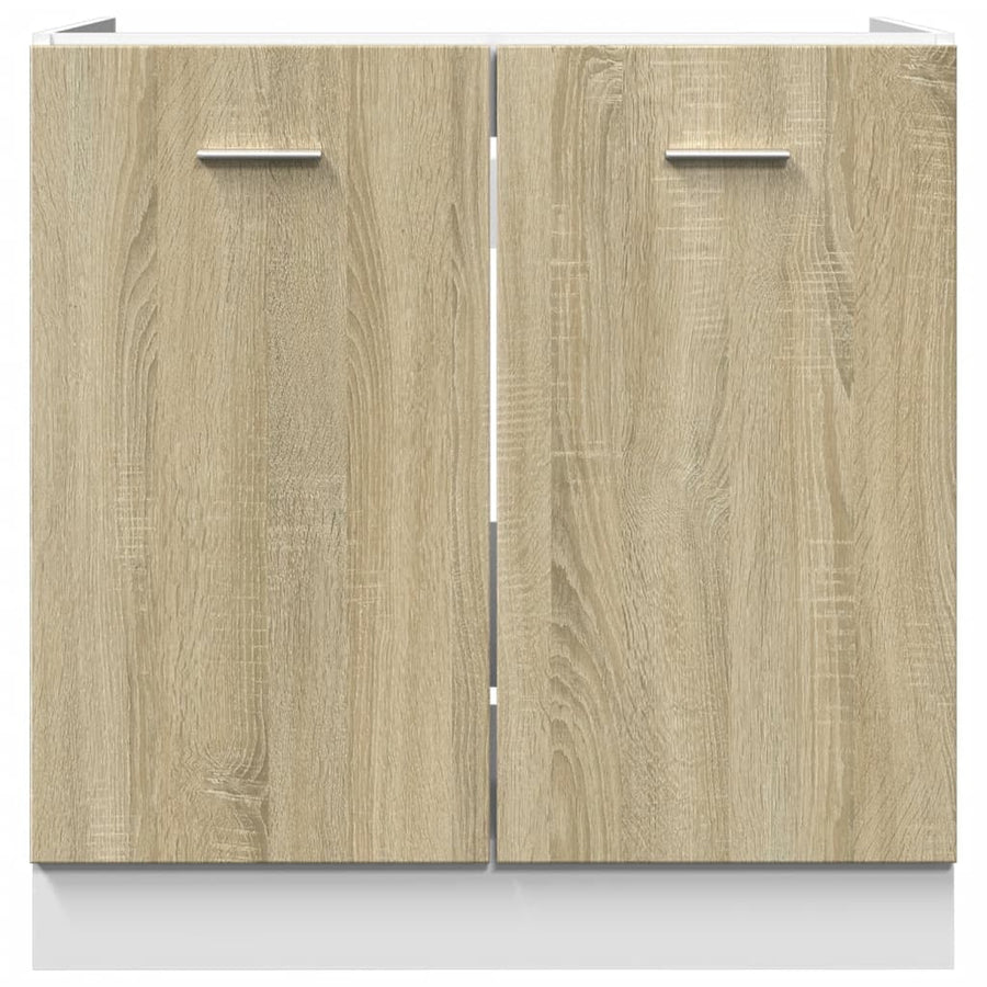 Onderkast 80x46x81,5 cm bewerkt hout sonoma eikenkleurig