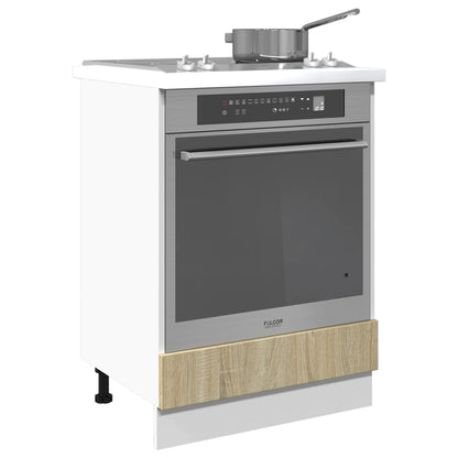 Ovenkast 60x46x81,5 cm spaanplaat sonoma eikenkleurig