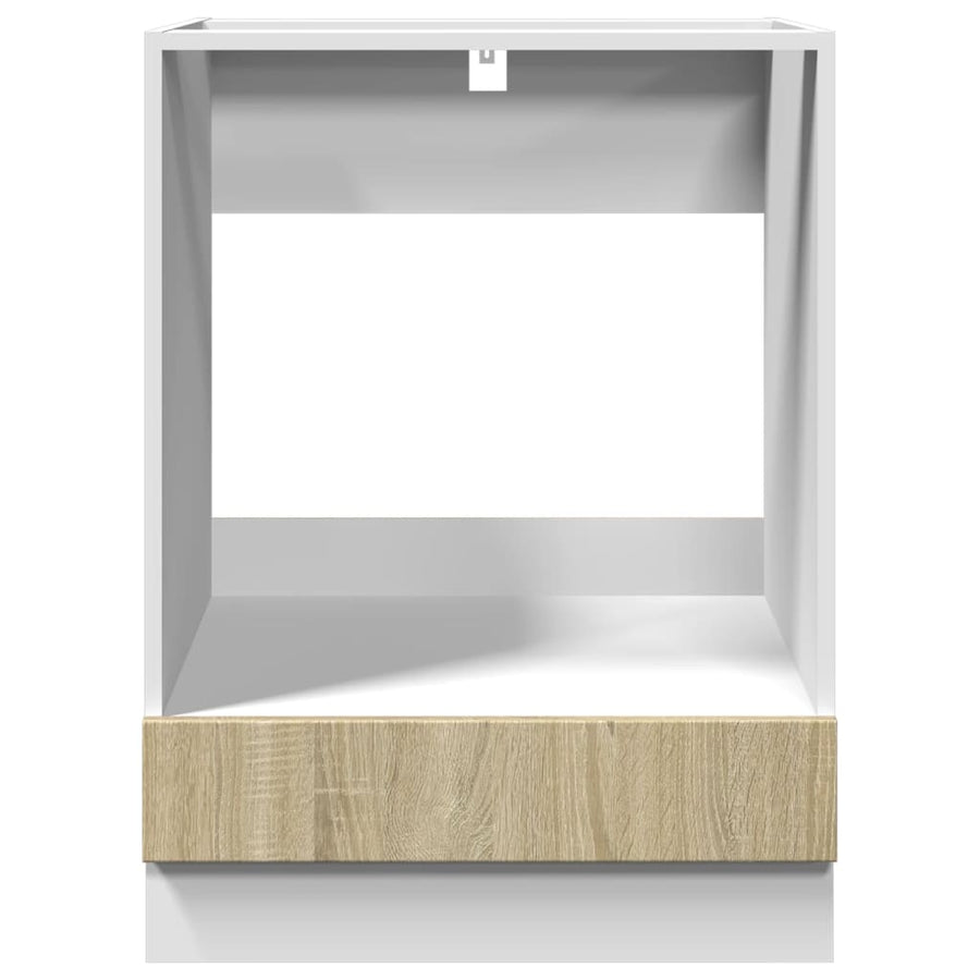 Ovenkast 60x46x81,5 cm spaanplaat sonoma eikenkleurig