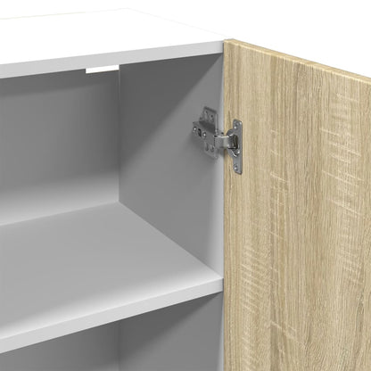 Wandkast 50x31x60 cm bewerkt hout sonoma eikenkleurig
