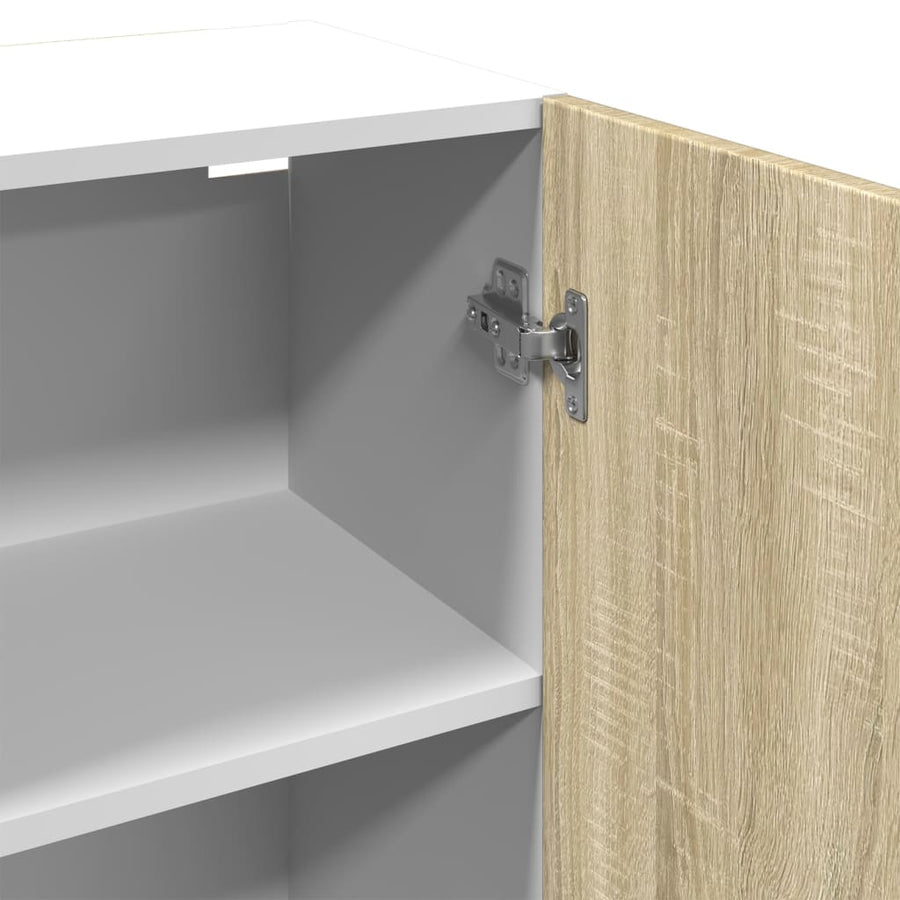 Wandkast 50x31x60 cm bewerkt hout sonoma eikenkleurig