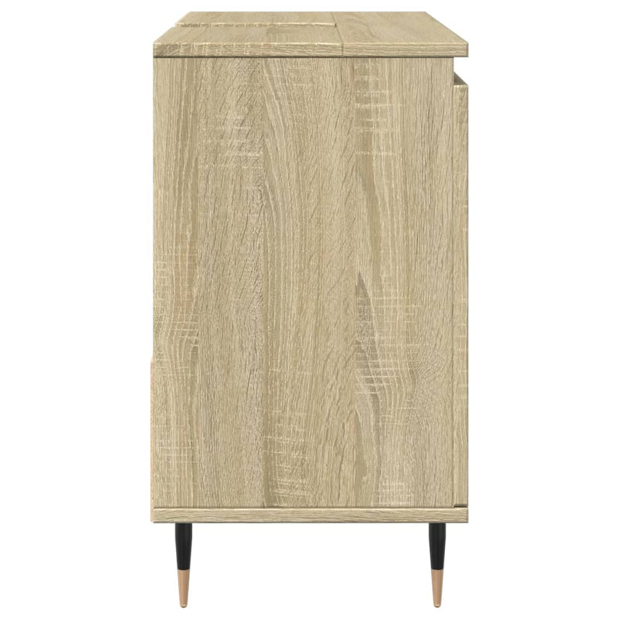 Wastafelkast 65x33x60 cm bewerkt hout sonoma eikenkleurig