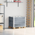 Pallet Collars 3 pcs 80x60 cm Solid Pine Wood Grey