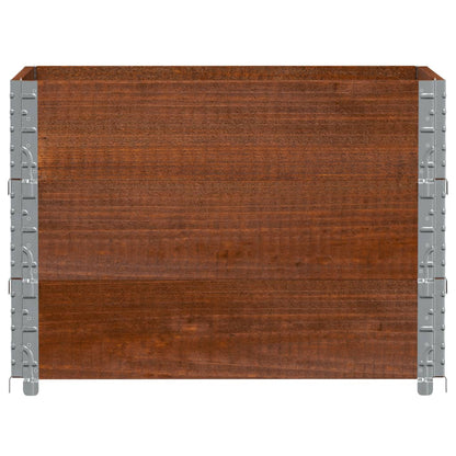 Palletopzetranden Massief Grenenhout Bruin 3
