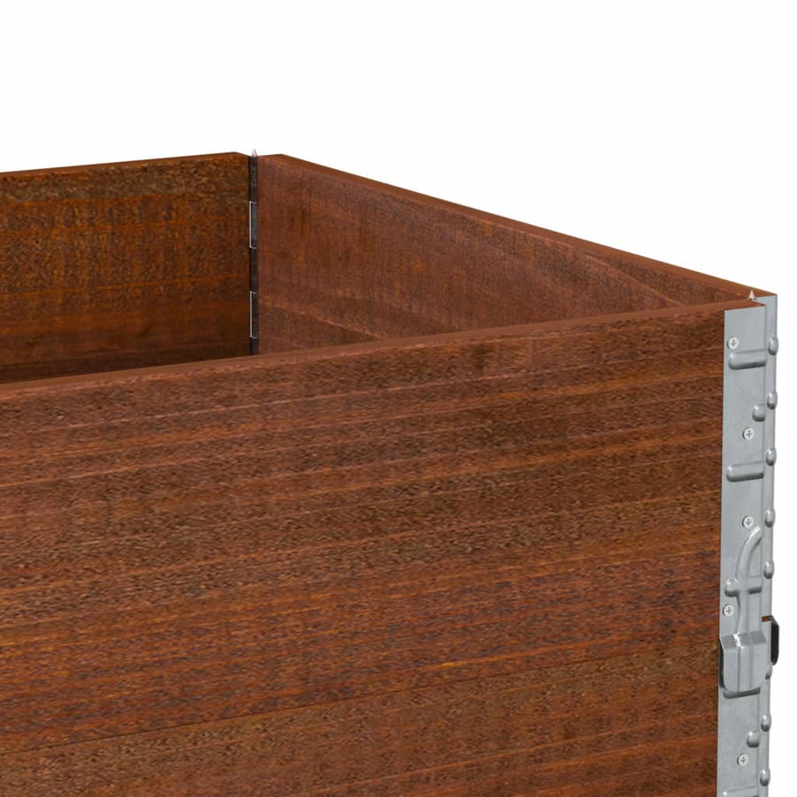 Palletopzetranden Massief Grenenhout Bruin 3