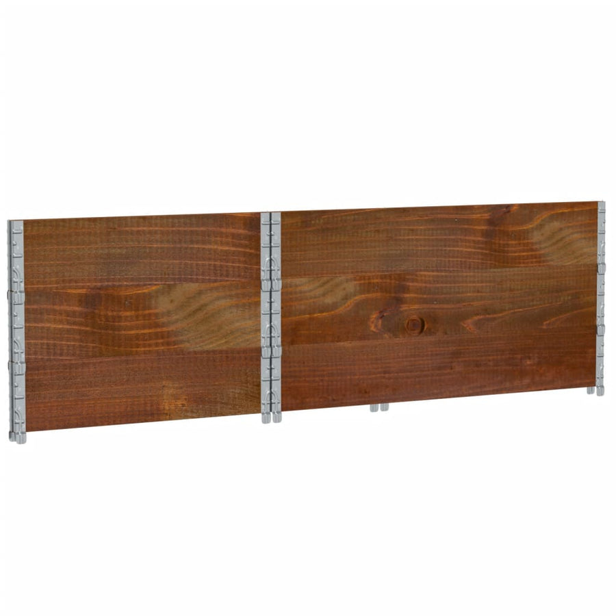 Palletopzetranden Massief Grenenhout Bruin 3