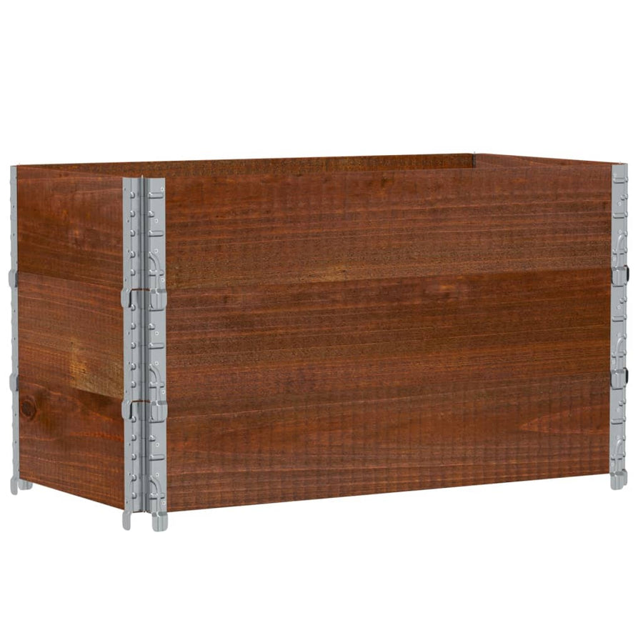 Palletopzetranden Massief Grenenhout Bruin 3