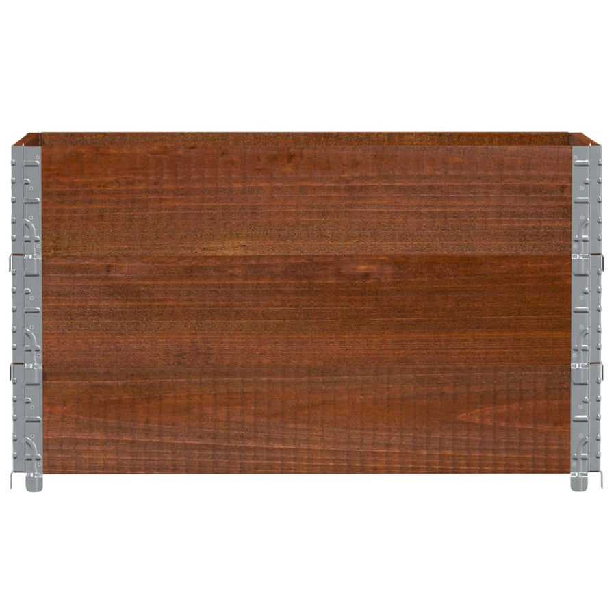 Palletopzetranden Massief Grenenhout Bruin 3