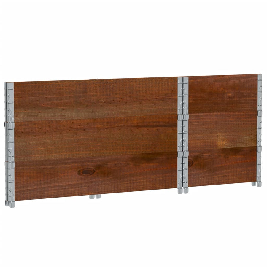 Palletopzetranden Massief Grenenhout Bruin 3