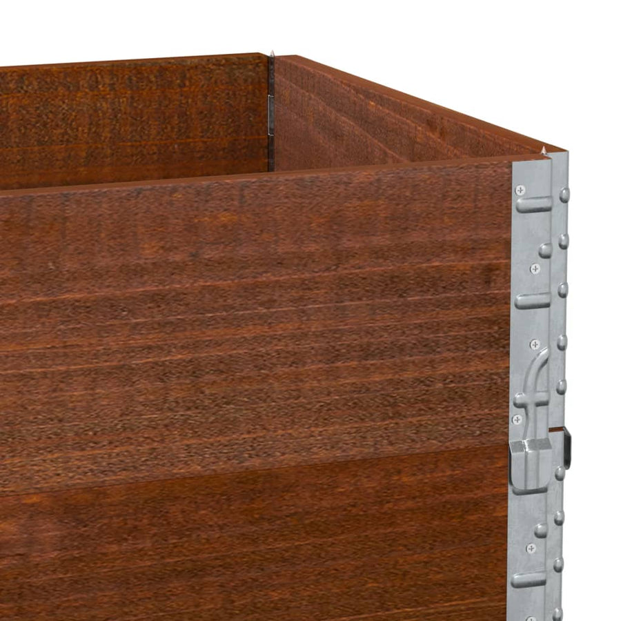 Palletopzetranden Massief Grenenhout Bruin 3