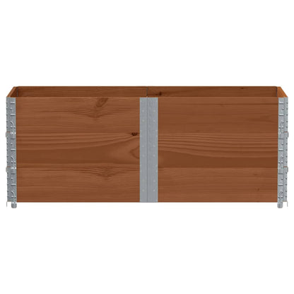 Palletopzetranden Massief Grenenhout Bruin 3