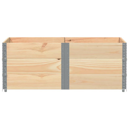 Palletopzetranden 3 st 150x100 cm massief grenenhout