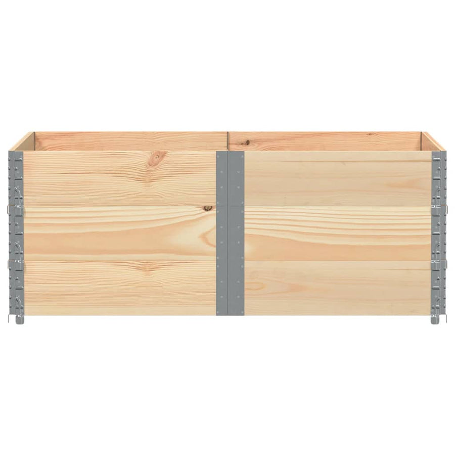 Palletopzetranden 3 st 150x100 cm massief grenenhout