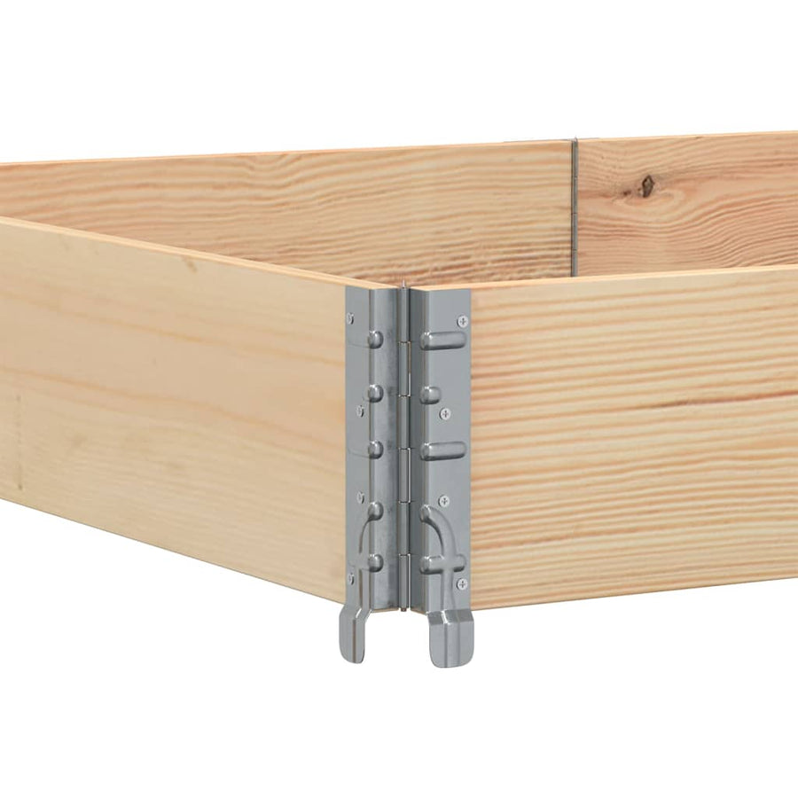 Palletopzetranden 3 st 150x100 cm massief grenenhout