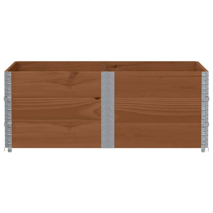 Palletopzetranden Massief Grenenhout Bruin 3