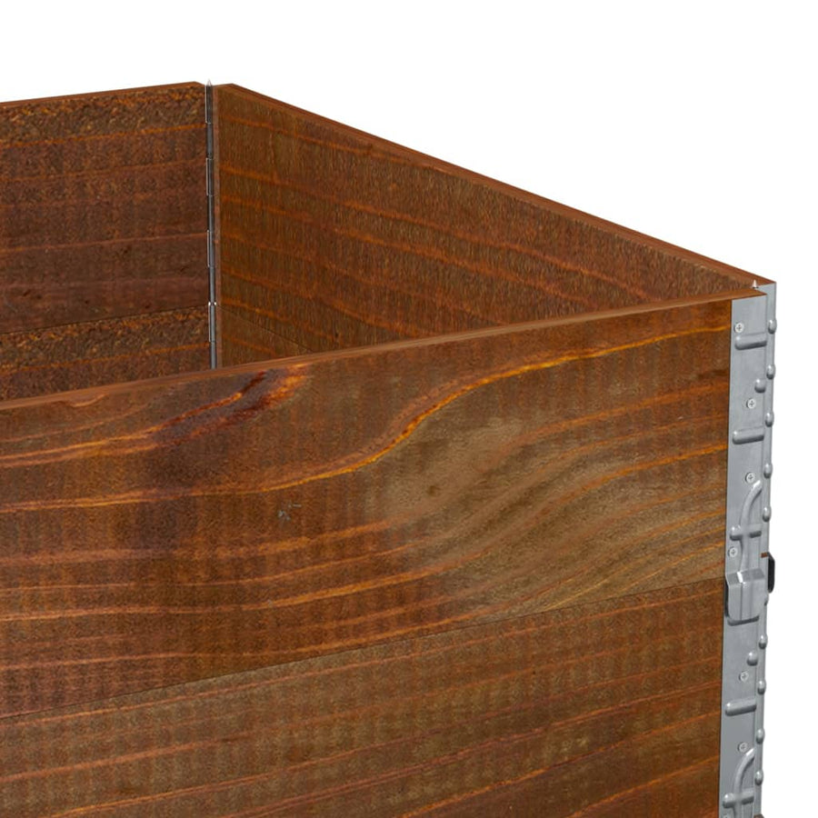 Plantenbak 120X80 Cm Massief Grenenhout Bruin 120 x 80 x 41 cm