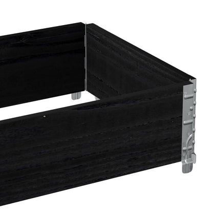 Plantenbak 100x50 cm massief grenenhout zwart